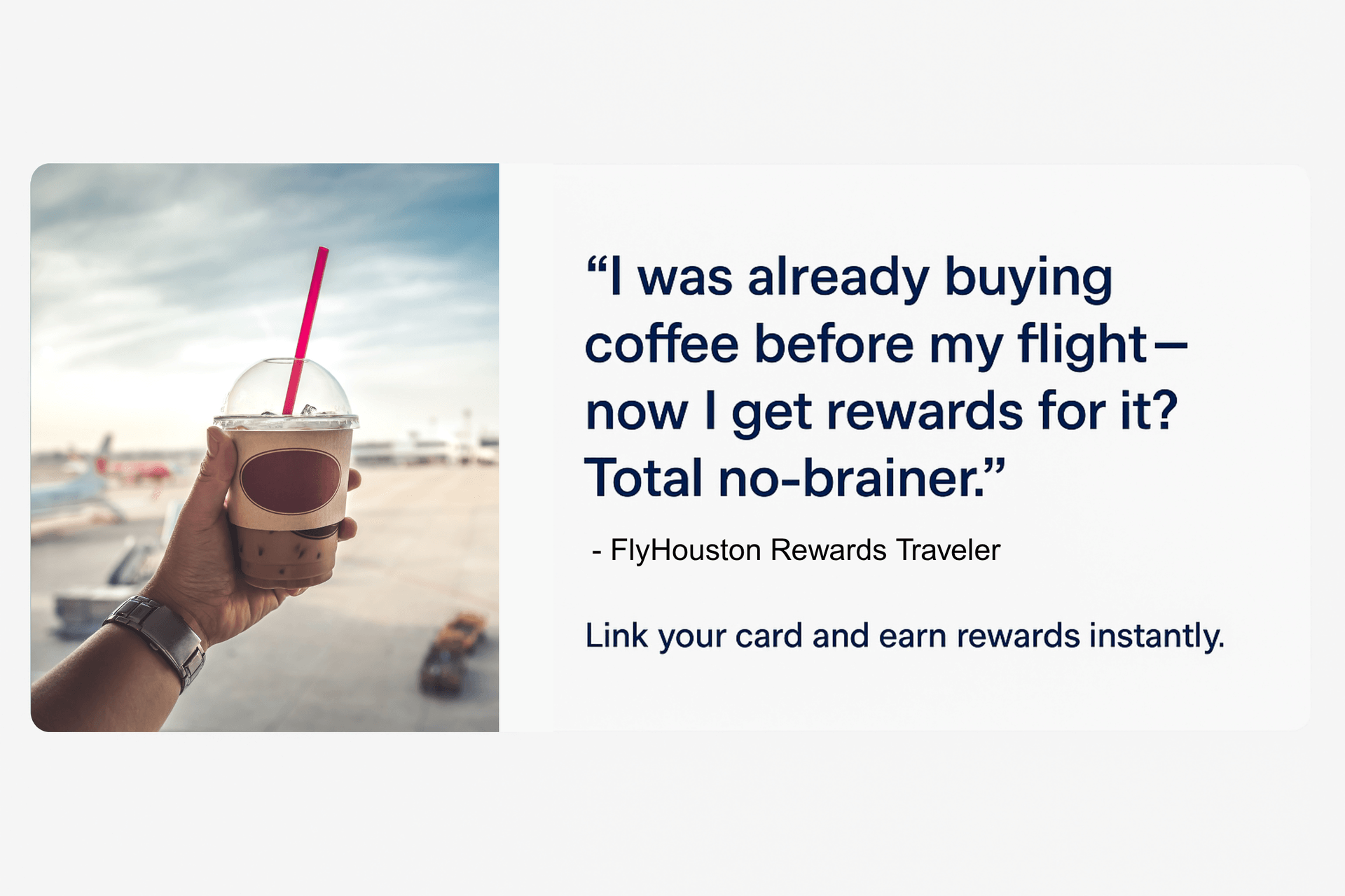 Traveler enjoying coffee